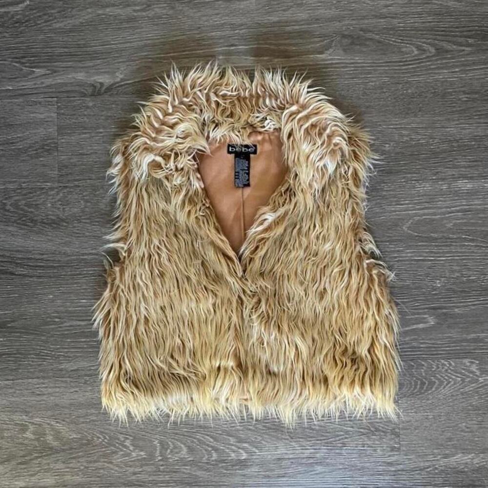 Vintage 90s bebe fur vest